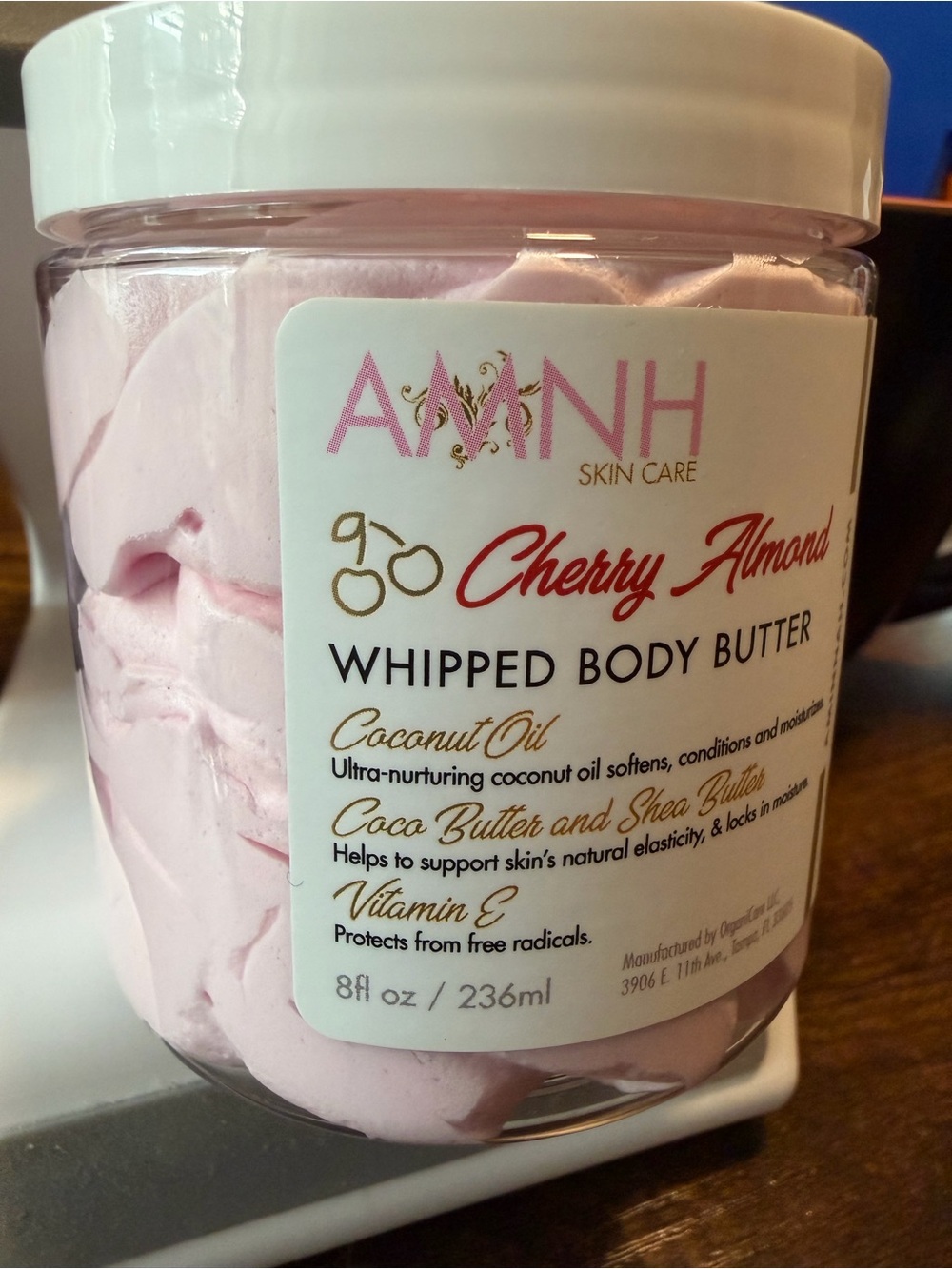 AMINNAH Cherry Almond Whipped Body Butter - NEW - Picture 2 of 3